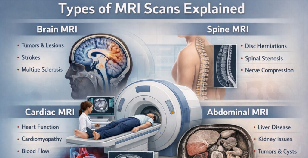 Types of MRI Scans Explained: Complete guide 2026