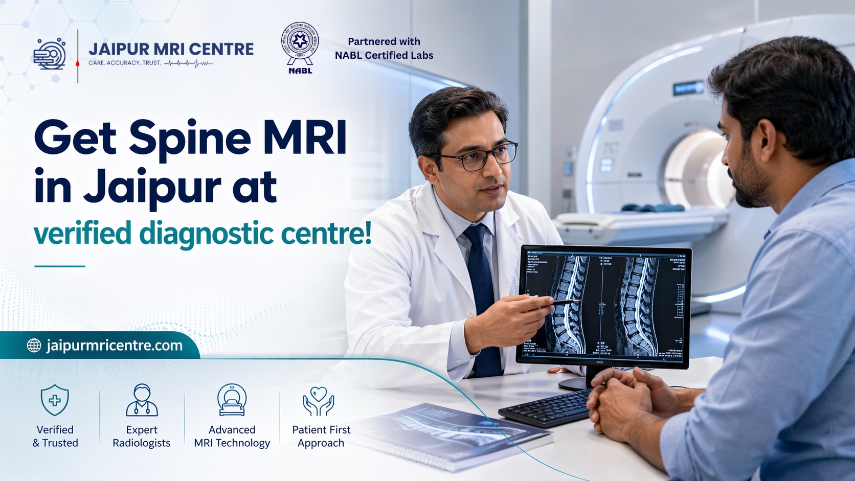Get Spine MRI in Jaipur at verified diagnostic centre!