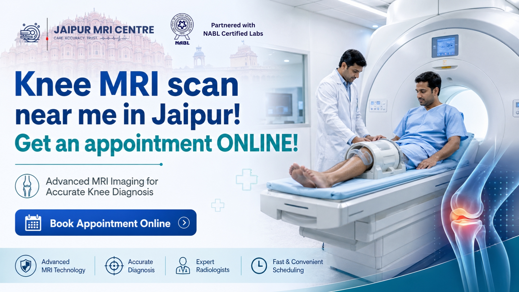 Knee MRI scan near me in Jaipur! Get an appointment ONLINE!