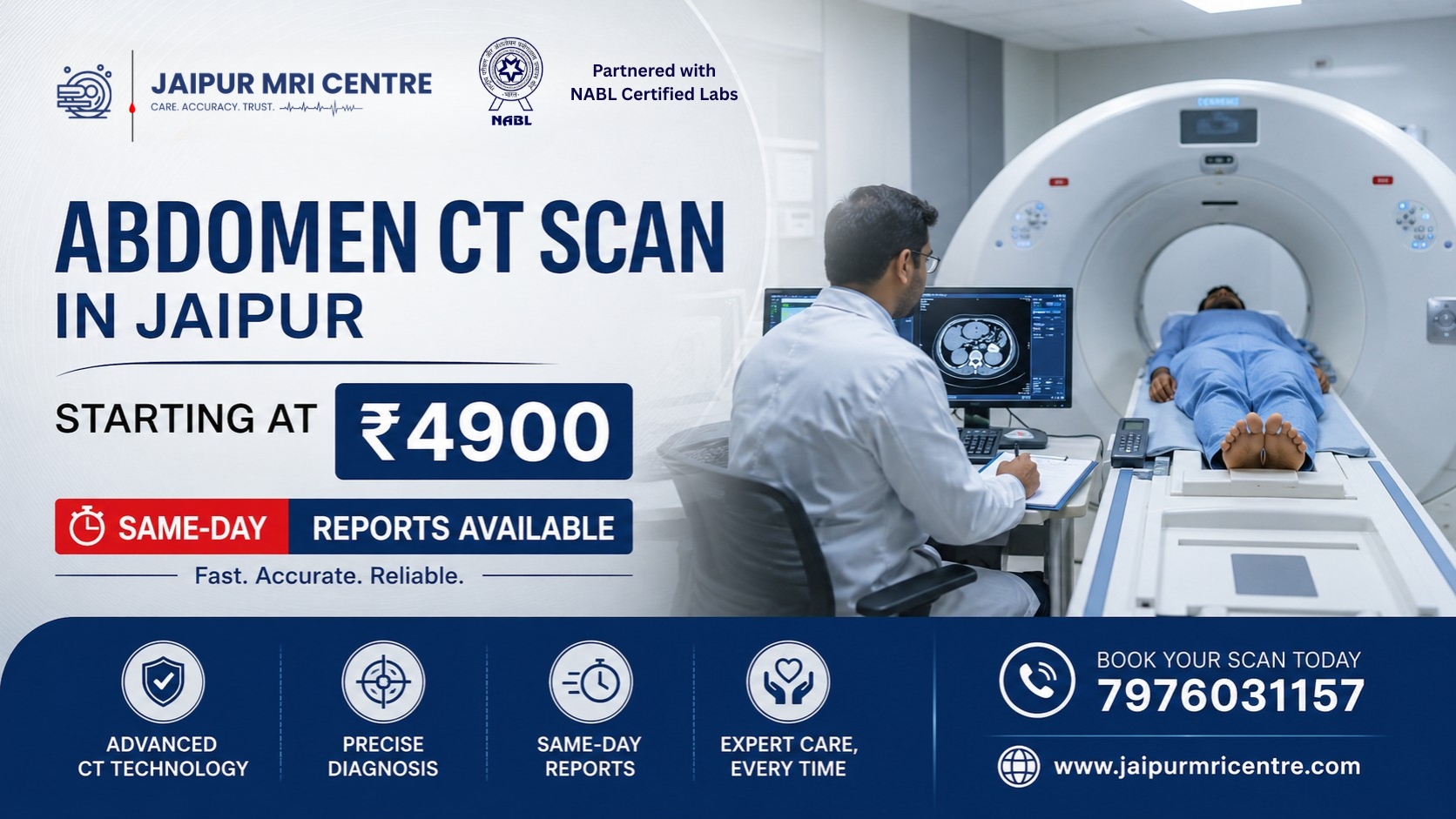 Abdomen CT Scan in Jaipur | Starting at ₹4999 | Same-Day Reports Available