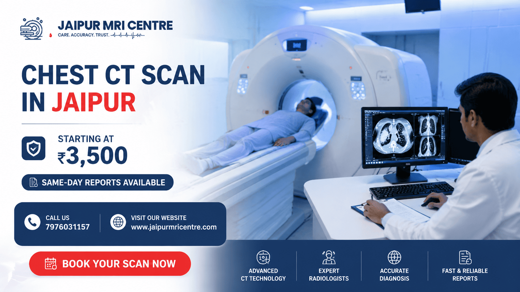 Chest CT Scan in Jaipur Starting at ₹3500